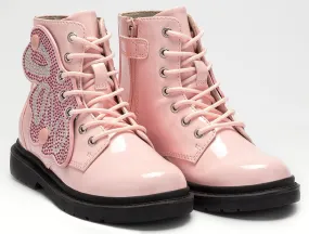 Lelli Kelly LK 4540 Fairy Wings Rosa Pink Patent Ankle Boot Limited Edition