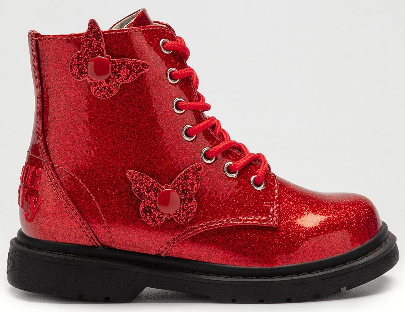 Lelli Kelly LK 4544 Fairy Wings Red Glitter Ankle Boot Limited Edition