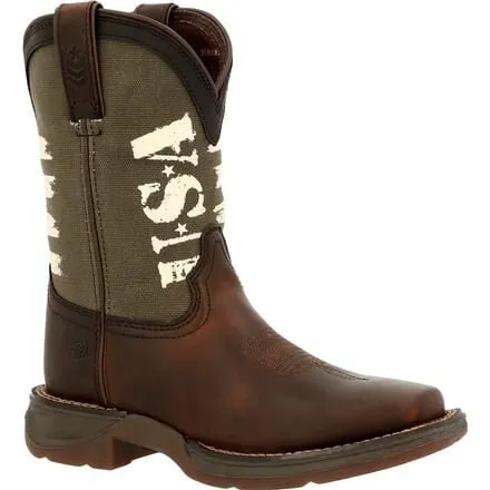 Lil' Rebel™ by Durango® Big Kids' Army Western Boot