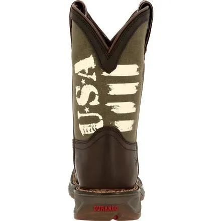 Lil' Rebel™ by Durango® Big Kids' Army Western Boot