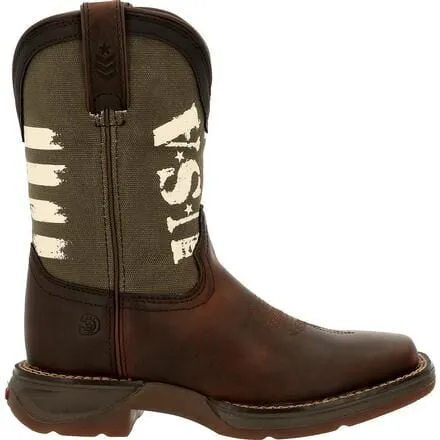 Lil' Rebel™ by Durango® Big Kids' Army Western Boot