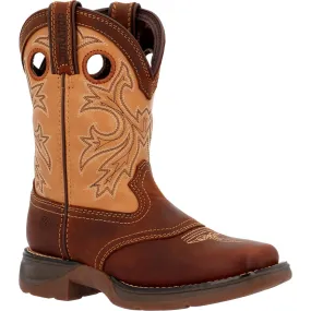 Lil’ Rebel™ by Durango® Little Kids’ Brown Tan Western Boot