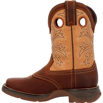 Lil’ Rebel™ by Durango® Little Kids’ Brown Tan Western Boot