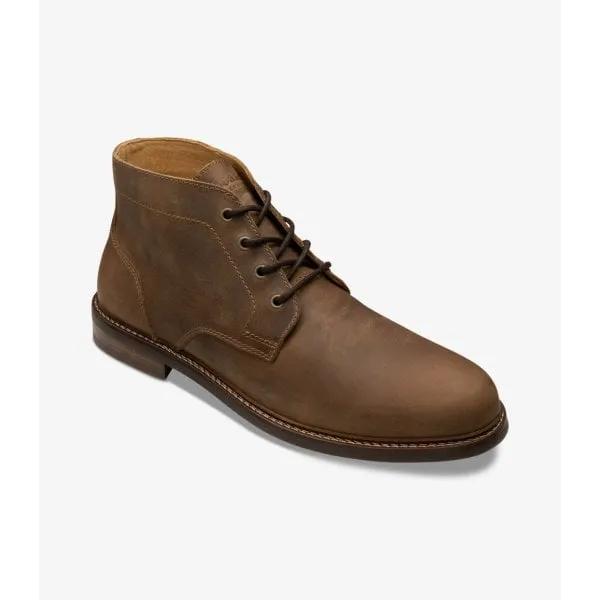 Loake Mens Gilbert Boot in Brown Nubuck