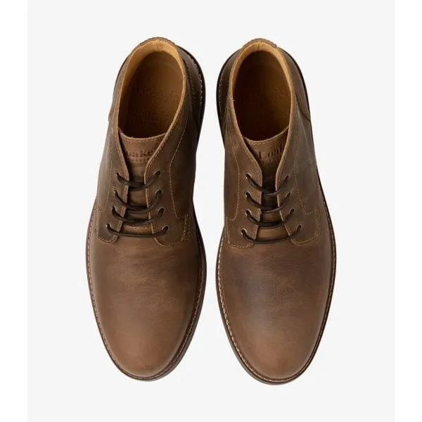 Loake Mens Gilbert Boot in Brown Nubuck