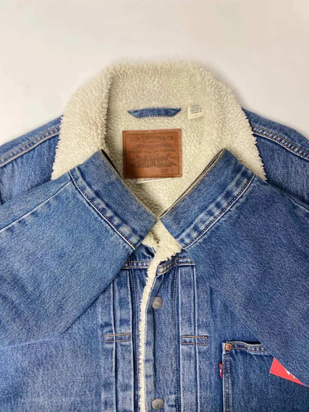 Men’s Levis premium type 1 sherpa trucker jacket – Medium