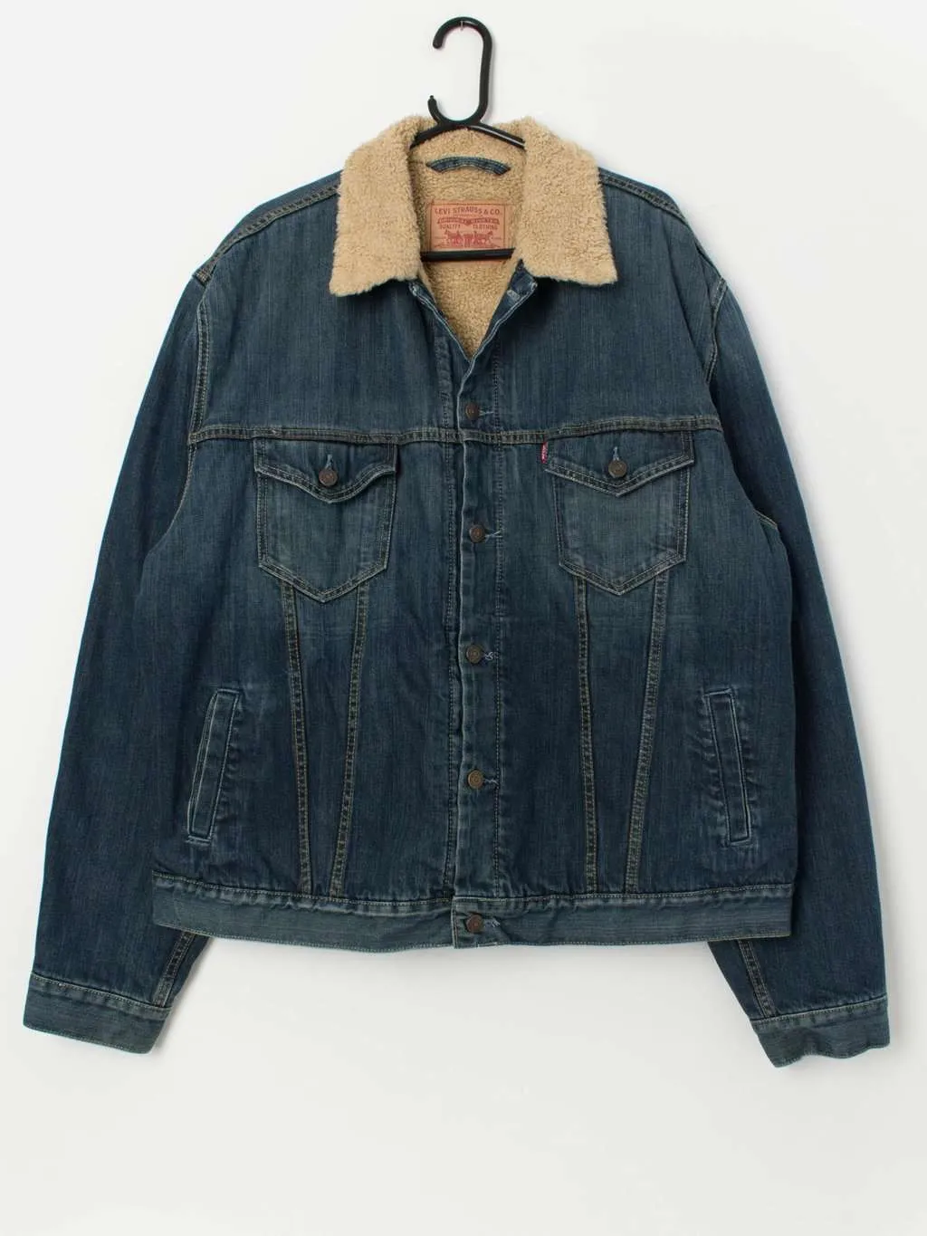 Men’s vintage Levis 71550 sherpa denim jacket – XL