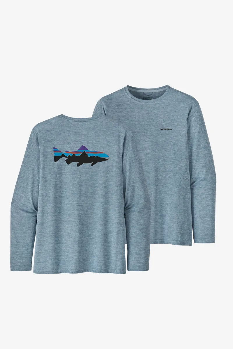 Men's L/S Cap Cool Daily Fish Graphic Shirt