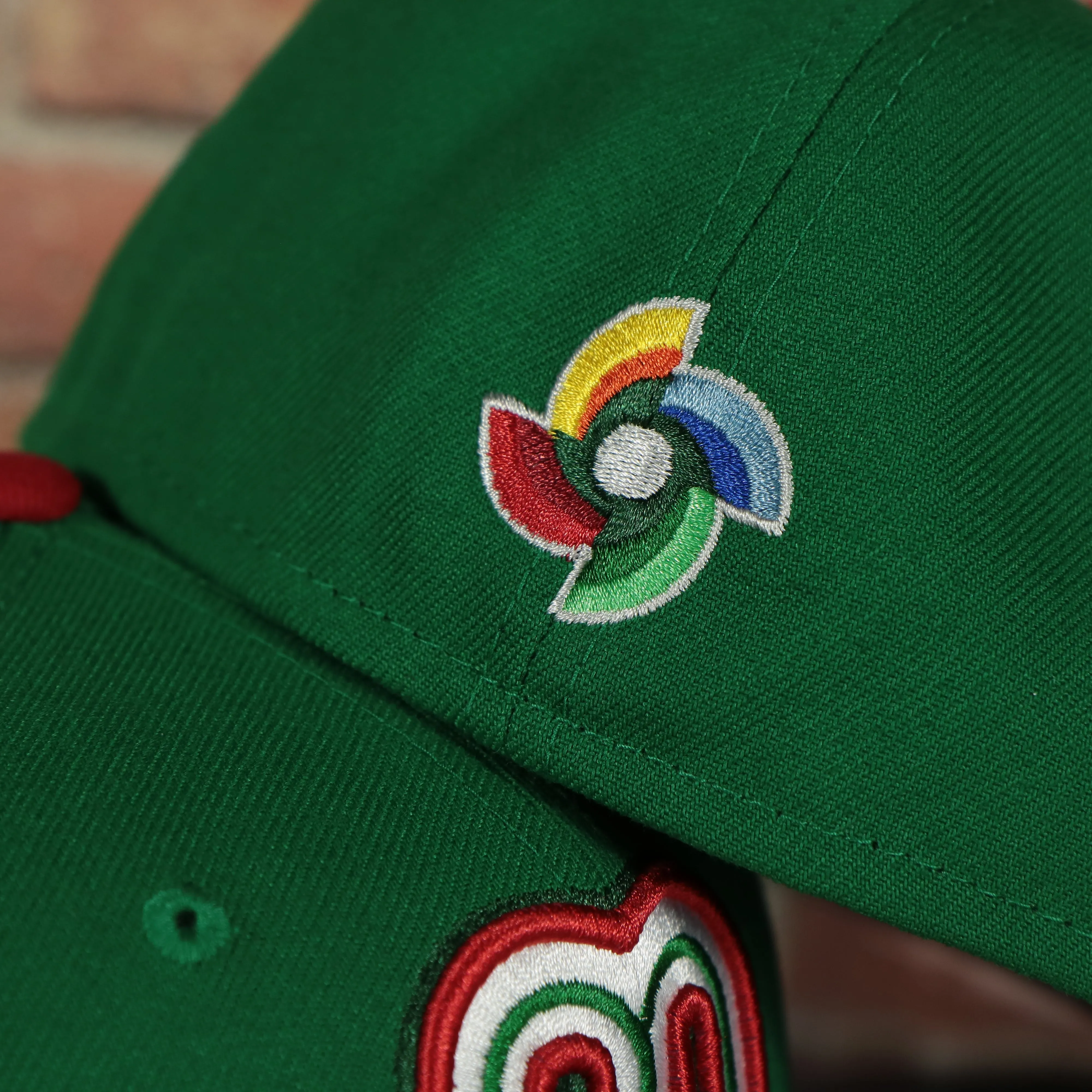 Mexico 2023 World Baseball Classic Two Tone Grey Bottom Green/Red 59Fifty Fitted Cap