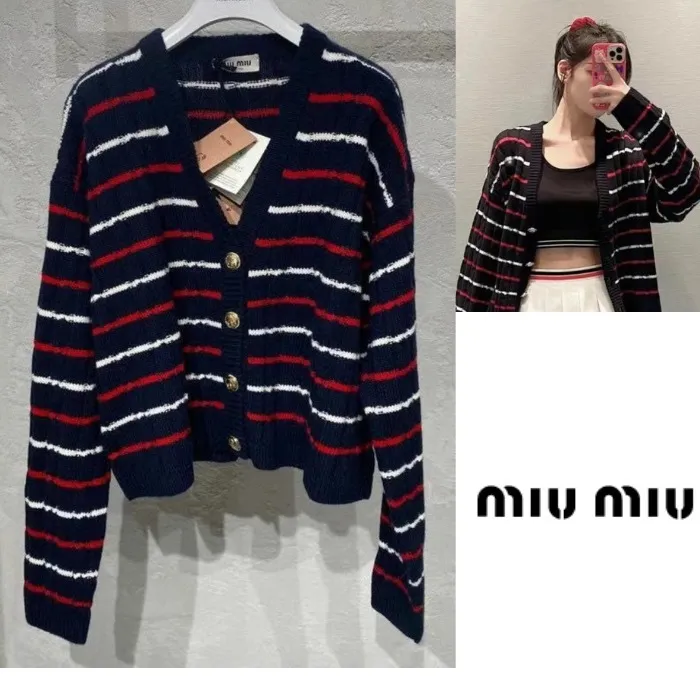 MiuMiu  |Logo Cardigans