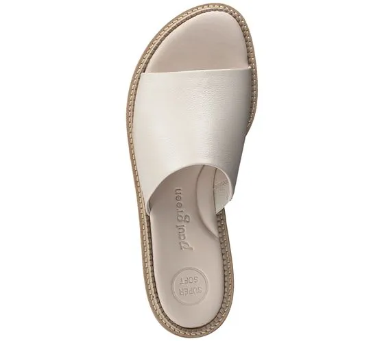 paul green women's platform mules with super-soft insole city shoes 7914-00 beige