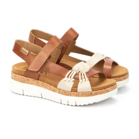 Pikolinos Women’s Palma Leather Sandals-Marfil