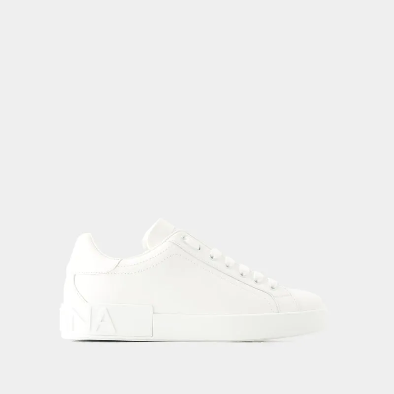 Portofino Sneakers - Dolce&Gabbana - Leather - White