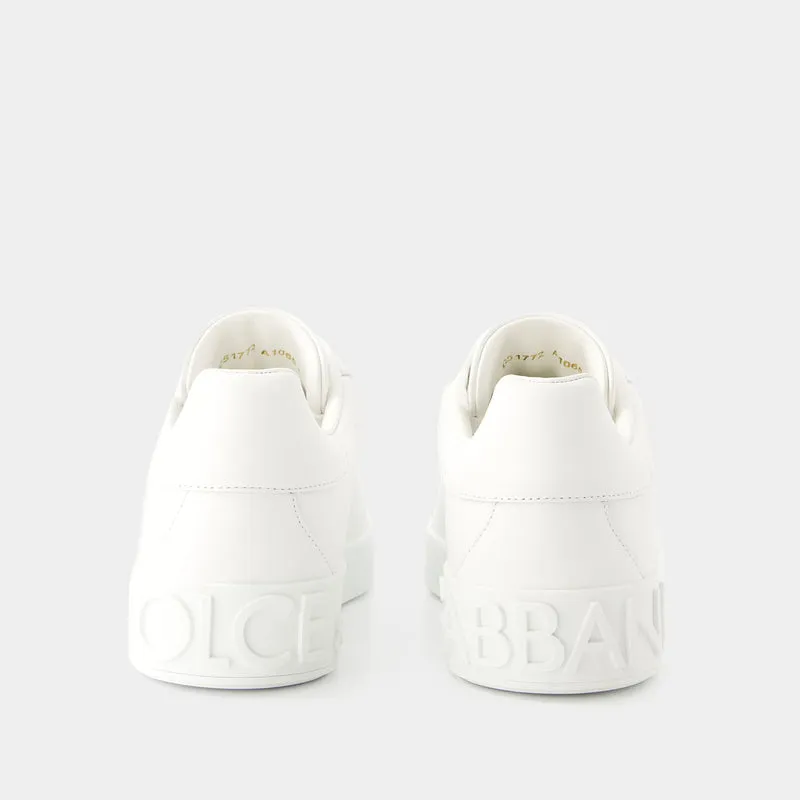 Portofino Sneakers - Dolce&Gabbana - Leather - White