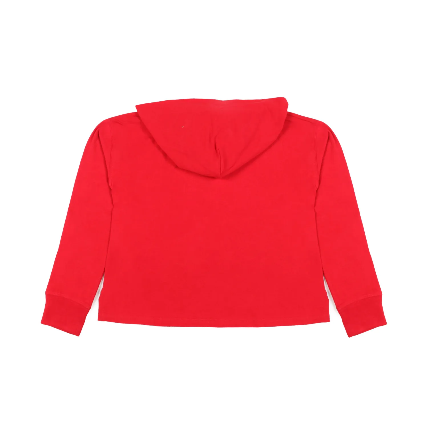 Ralph Lauren Red Long Sleeve Big Pony T-Shirt With Hood