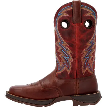 Rebel by Durango® Burnished Pecan Fire Brick Western Boot