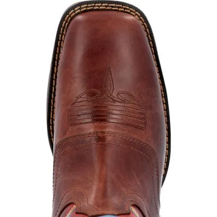 Rebel by Durango® Burnished Pecan Fire Brick Western Boot