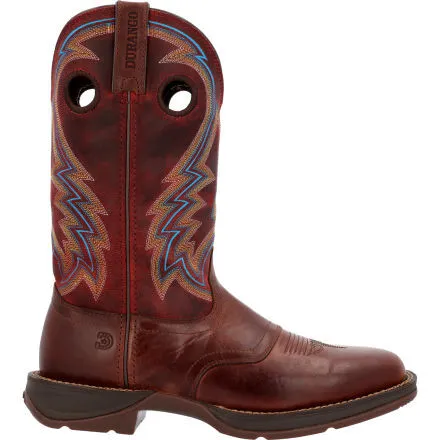 Rebel by Durango® Burnished Pecan Fire Brick Western Boot