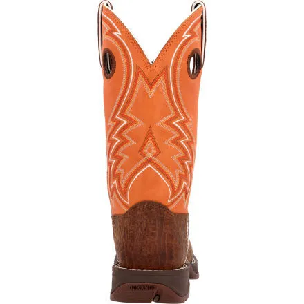 Rebel™ by Durango® Cedar Bark and Monarch Orange Western Boot