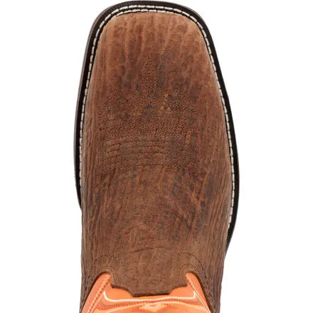 Rebel™ by Durango® Cedar Bark and Monarch Orange Western Boot