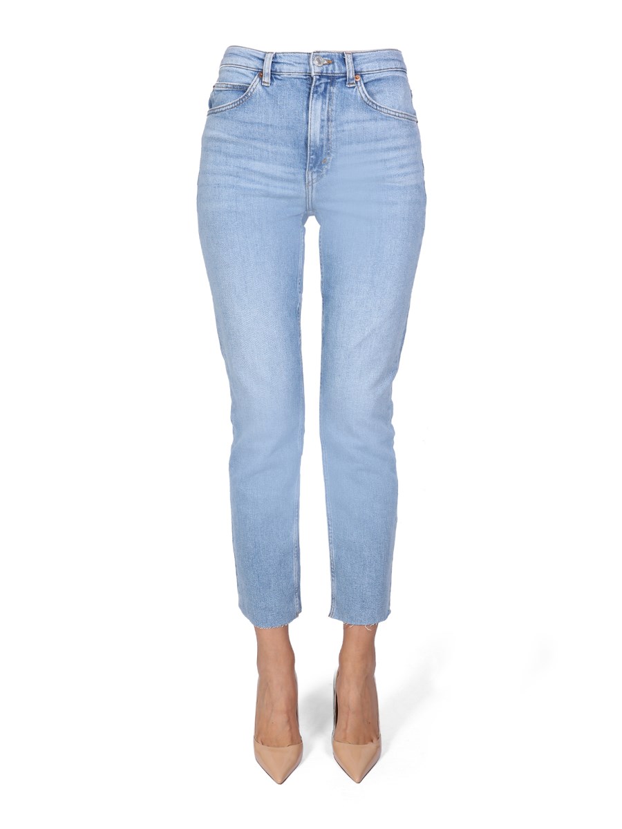 RE/DONE    70'S STRAIGHT COTTON DENIM JEANS