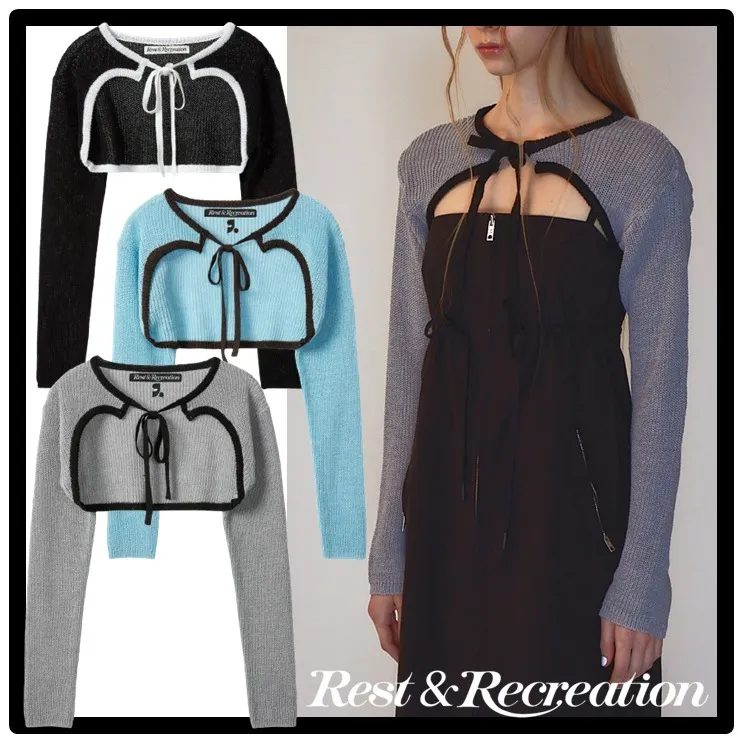 Rest & Recreation  |Casual Style Street Style Logo Cardigans