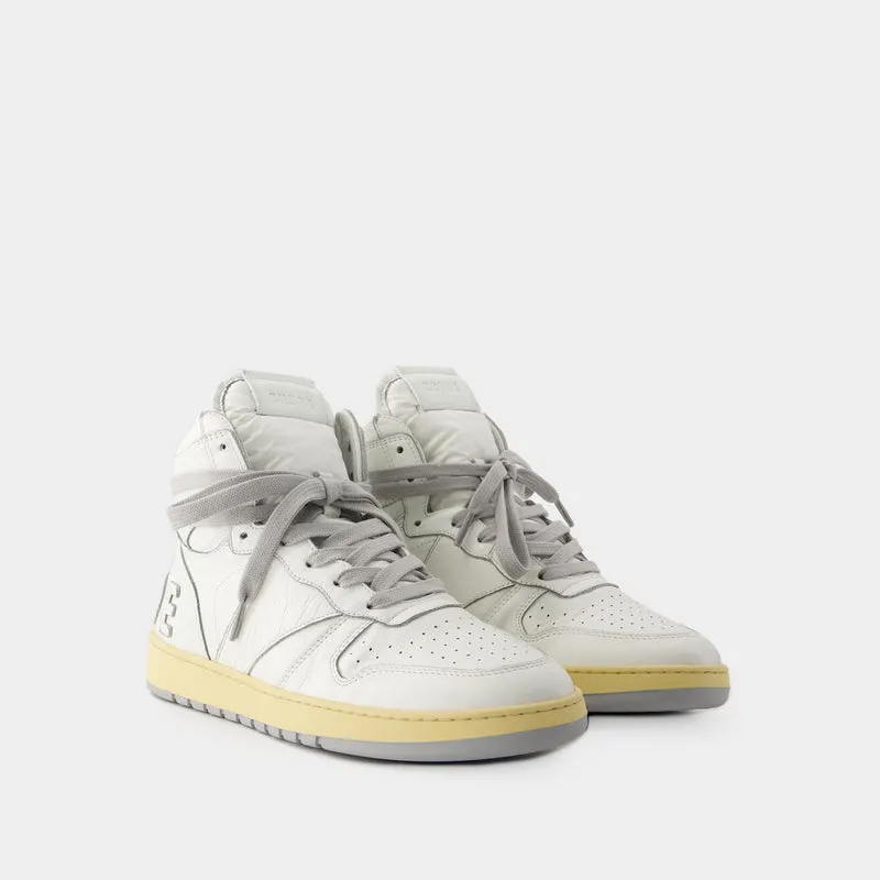 Rhecess Hi Sneakers - Rhude - Lea- Blanc