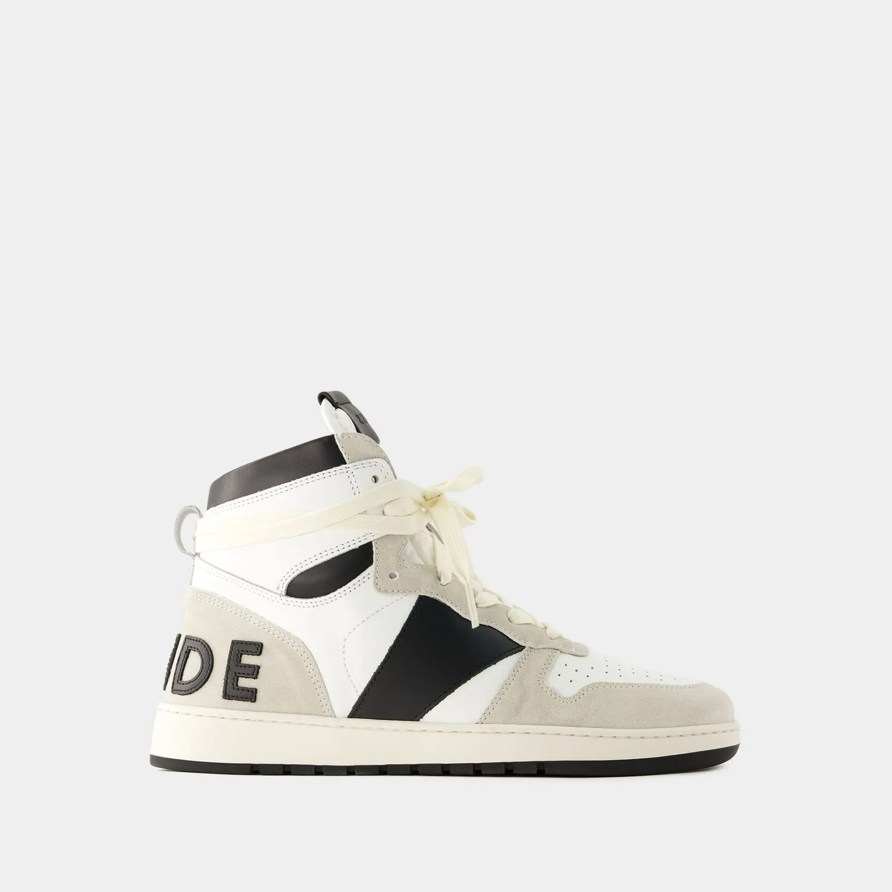 Rhecess Hi Sneakers - Rhude - Leather - White/Black