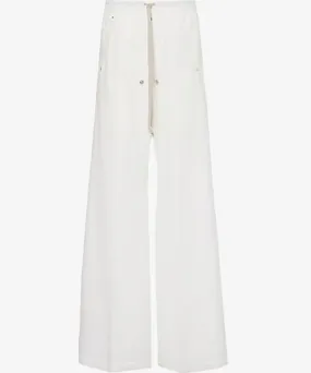 Rick Owens X Moncler Belas logo-patch wide-leg shell trousers