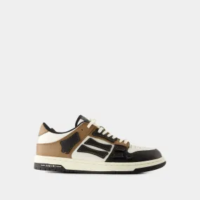 Skel Top Low Sneakers - Amiri - Leather - Black/Brown