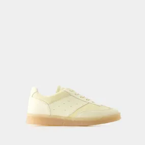 Sneakers - MM6 Maison Margiela - Leather - Beige/White