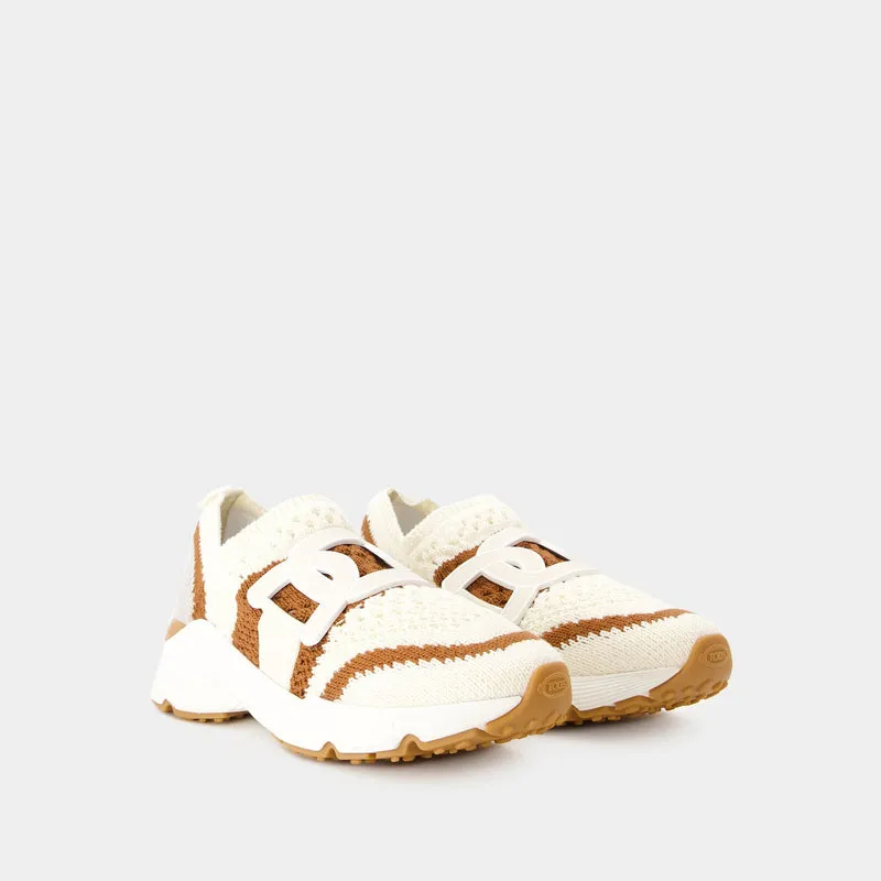 Sport Run Sneakers - Tod's - Canvas - Beige