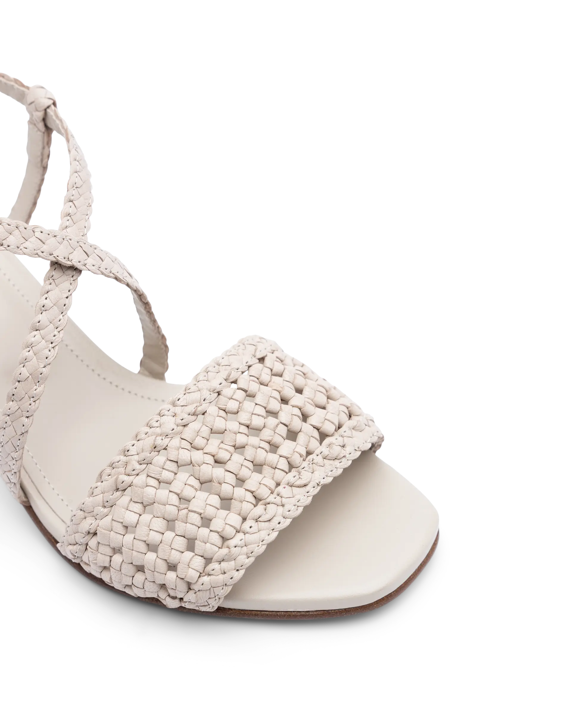 Summer Braided Off-White Summer Sandals