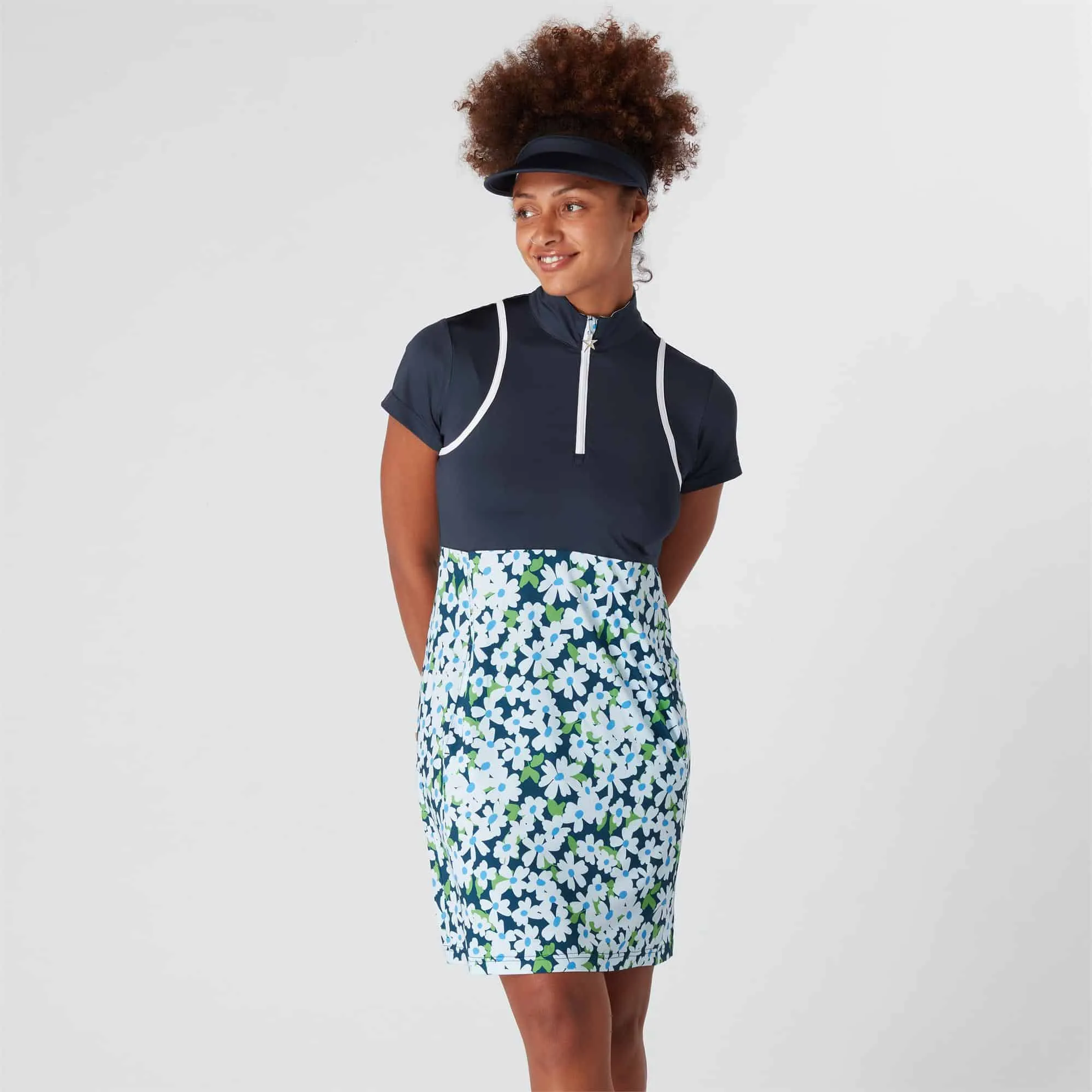 Swing Out Sister Bloom Cap Sleeve Ladies Golf Dress Daisy Chain