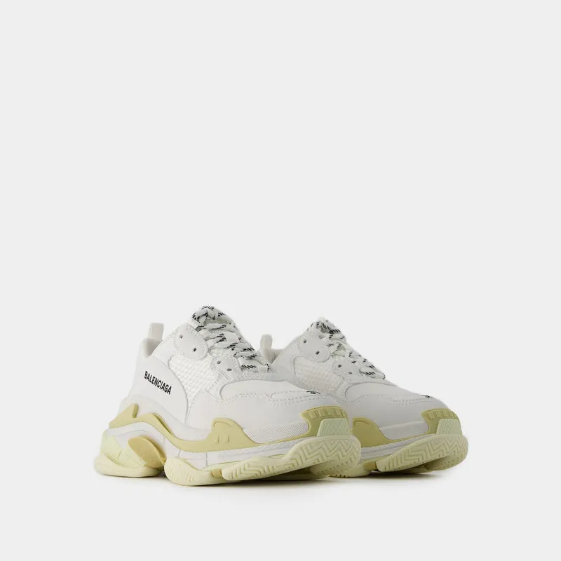 Triple S Sneakers - Balenciaga - Leather Free - White