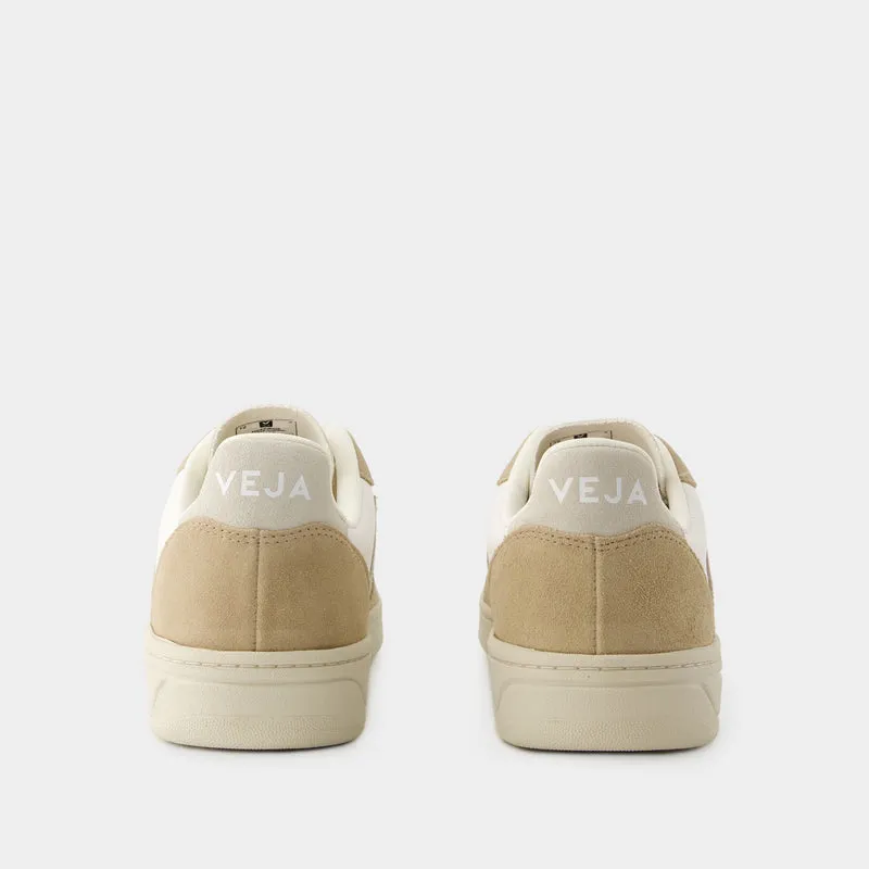 V-10 Sneakers - Veja - Leather - White Sahara