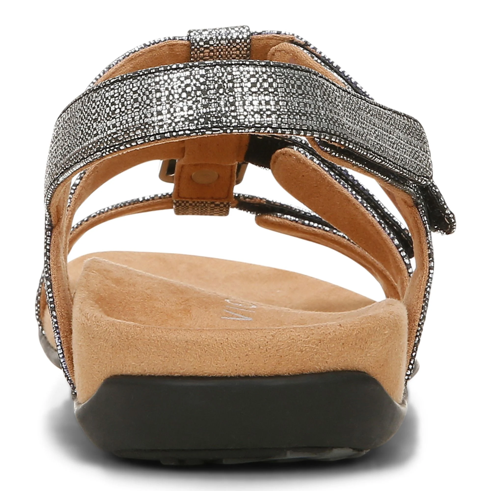 Vionic Women’s Amber Sandals-Black Metallic