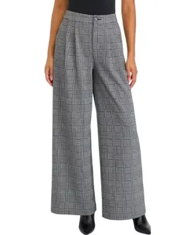 Wonderly Women's Plus Size High Rise Pleat Front Trousers