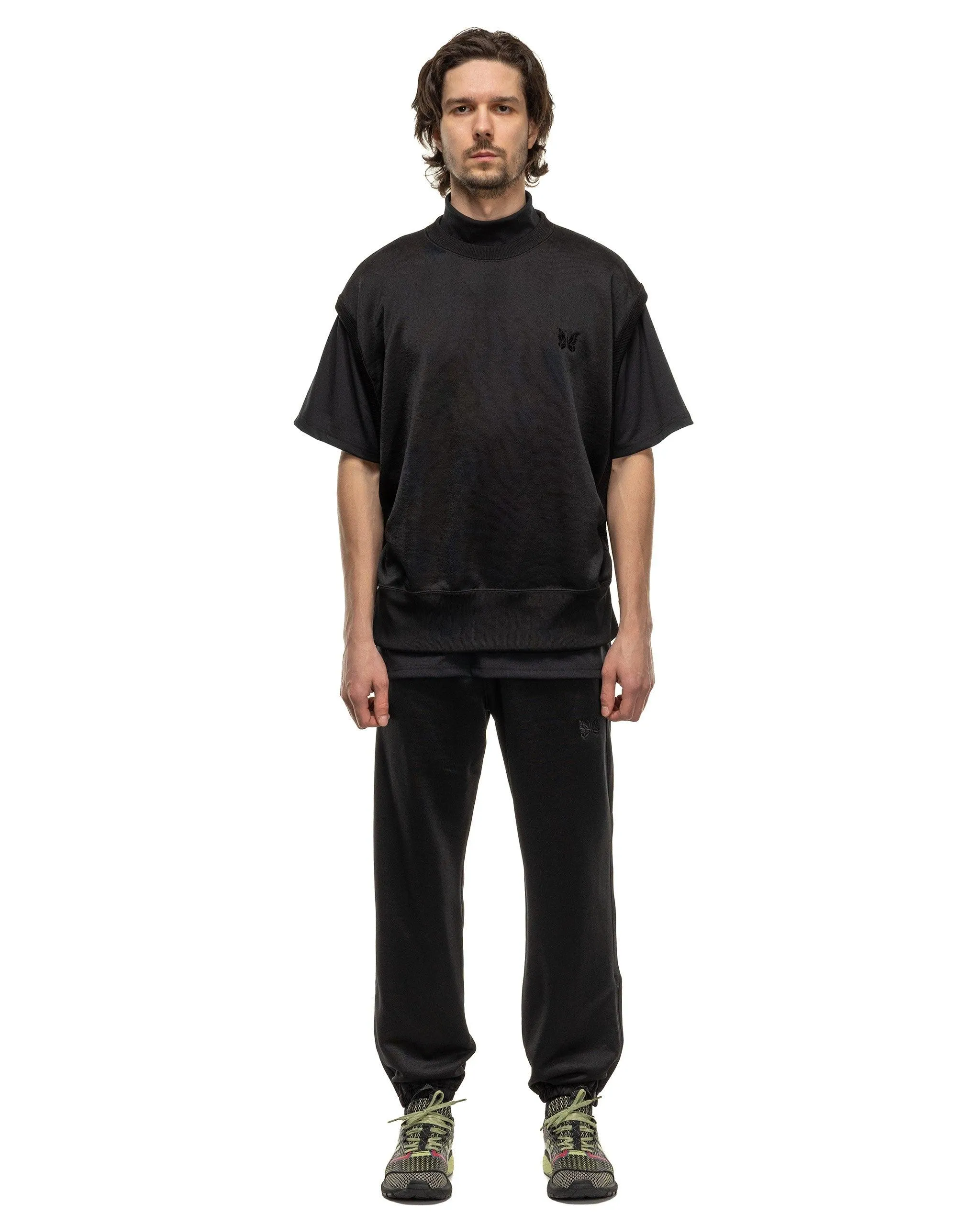 Zipped Sweat Pant - C/PE Bright Jersey Black